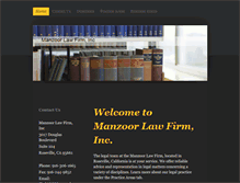 Tablet Screenshot of manzoorlawoffice.com